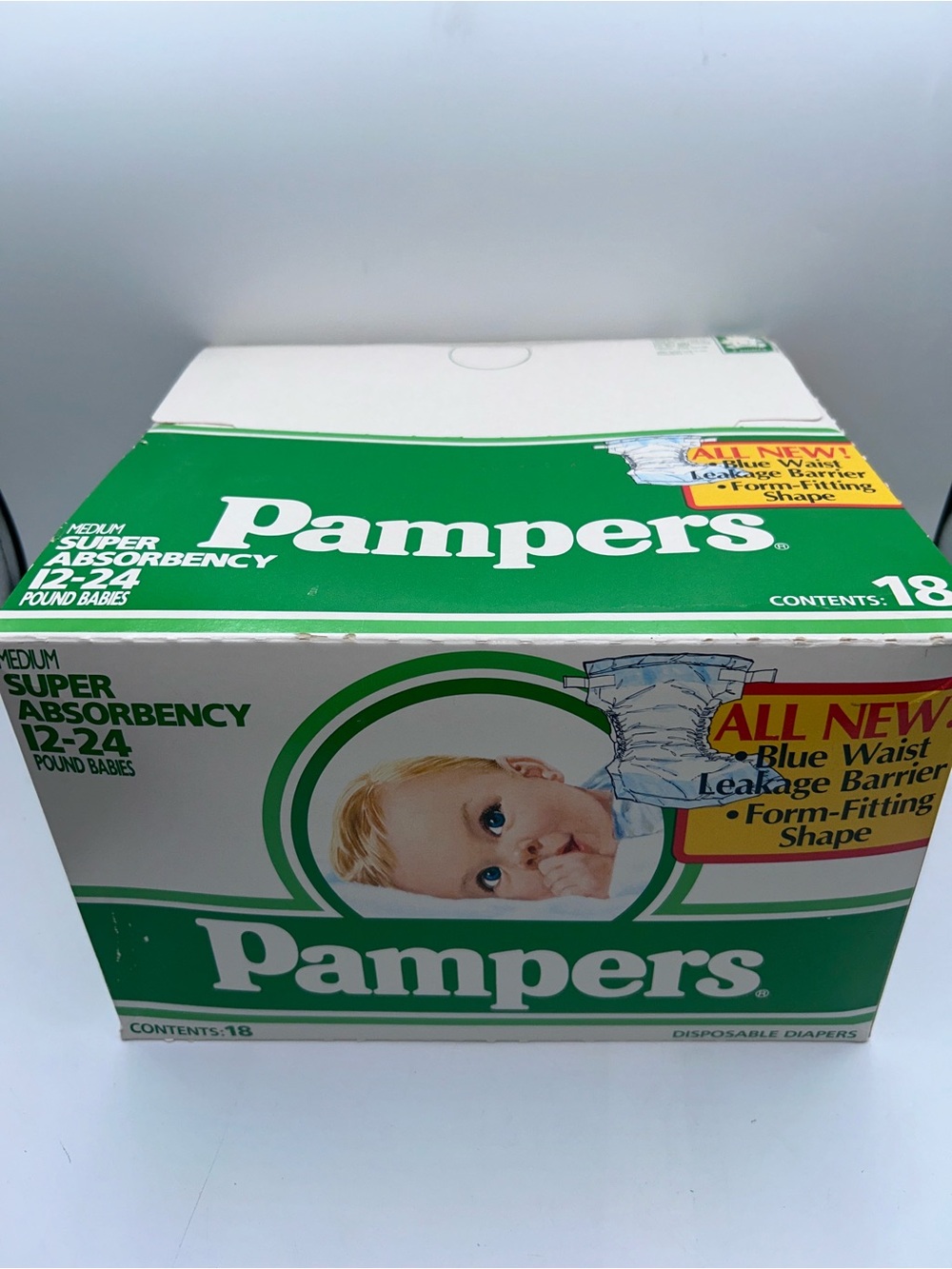 Vintage 1980s Pampers Disposable Diapers